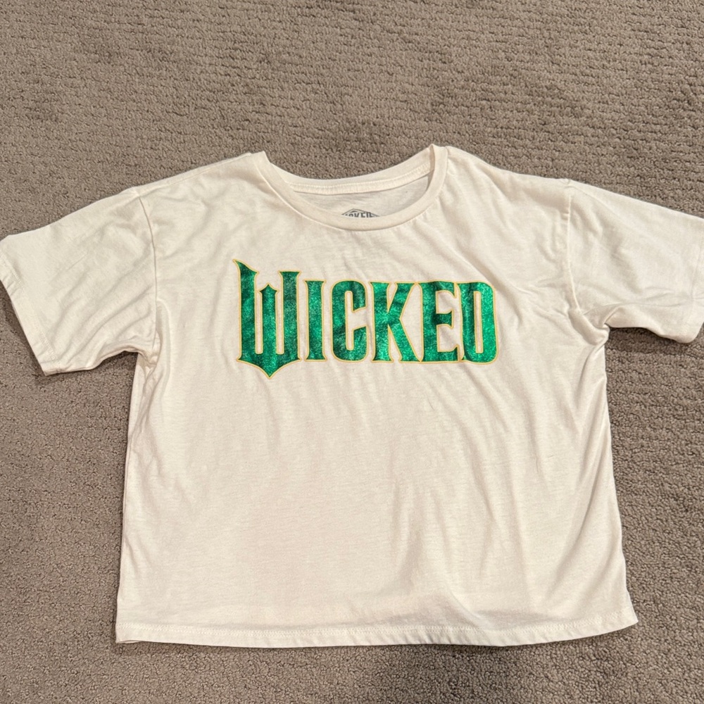 Wicked Kids T-Shirt - White with Green Print